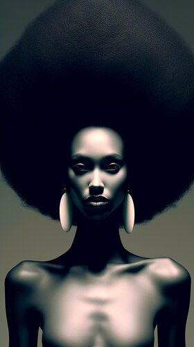 Afrocentric Art Black Portraiture von Paul David Groocock, Digital kaufen auf Singulart
