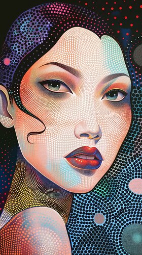 The Art of Pointillism van Paul David Groocock, Digitaal te koop op Singulart