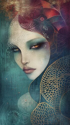 Traditional Japanese Portraiture di Paul David Groocock, Digitale in vendita su Singulart