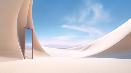Futuristic Landscapes - Otherworldly Reflections di Paul David Groocock, Digitale in vendita su Singulart