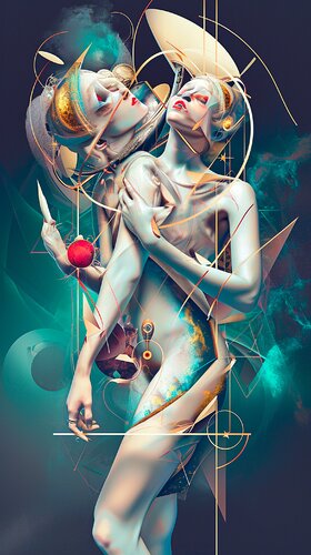 Outlandish Otherworldly Abstract Expressionism di Paul David Groocock, Digitale in vendita su Singulart