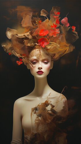 Fashionable Impressionism - Stylish Whispers van Paul David Groocock, Digitaal te koop op Singulart