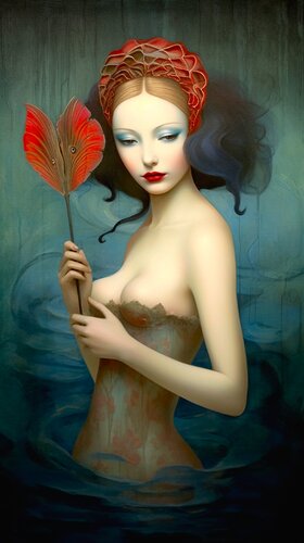 Sirens, Femme Fatales, and Seducers - Delilah di Paul David Groocock, Digitale in vendita su Singulart