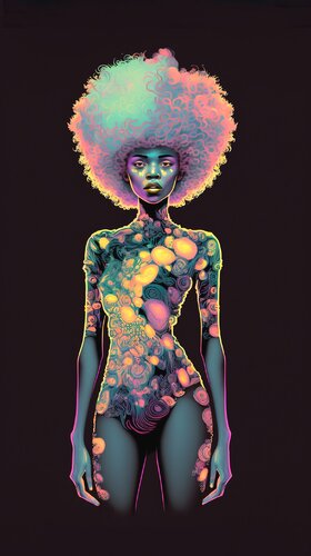 Colourful Afrocentric Art - Black Art von Paul David Groocock, Digital kaufen auf Singulart