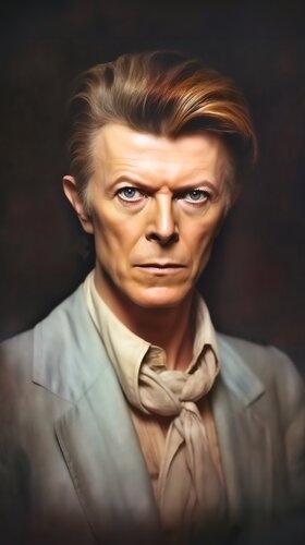 Sophisticated British Portraiture - Permanent Gallery - David Bowie by Paul David Groocock, Digital for Sale on Singulart