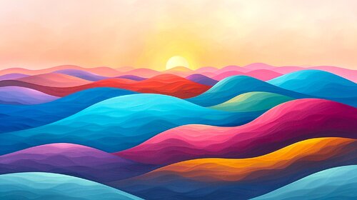 The Colorful Landscapes of the Great Outdoors - Golden Twilight Reverie di Paul David Groocock, Digitale in vendita su Singulart