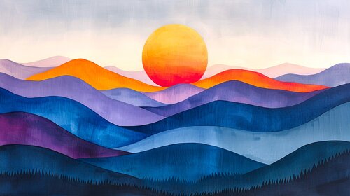 The Colorful Landscapes of the Great Outdoors - Celestial Landscape Tapestry di Paul David Groocock, Digitale in vendita su Singulart