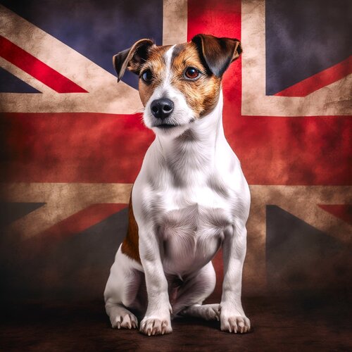Sophisticated British Portraiture - Permanent Gallery - The Jack Russel di Paul David Groocock, Digitale in vendita su Singulart