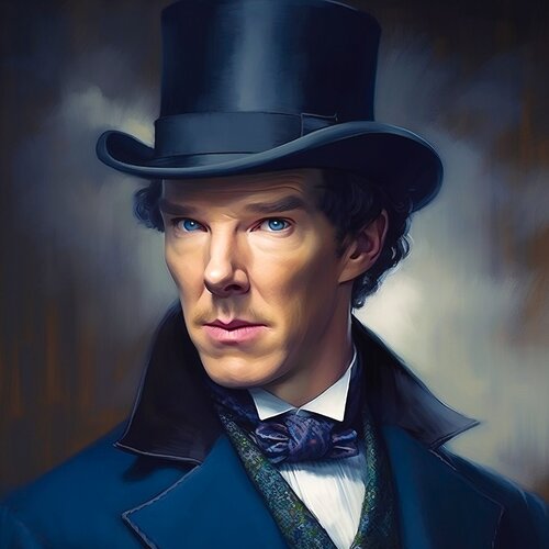 Sophisticated British Portraiture - Permanent Gallery - Benedict Cumberbatch by Paul David Groocock, Digital for Sale on Singulart