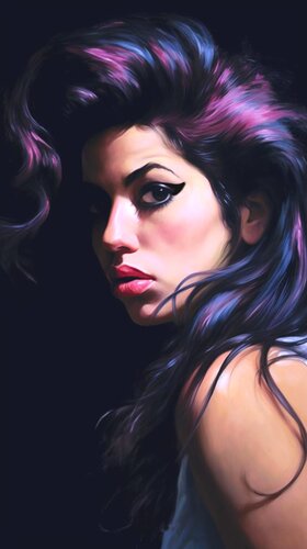 Sophisticated British Portraiture - Permanent Gallery - Amy Winehouse by Paul David Groocock, Digital for Sale on Singulart