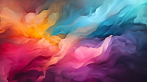 Mountaineous Vistas from an Ethereal World - Vivid Earthly Hues von Paul David Groocock, Digital kaufen auf Singulart