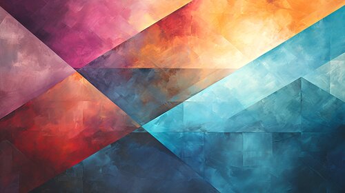 Geometric Generative Artworks in Glorious Technicolor von Paul David Groocock, Digital kaufen auf Singulart