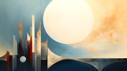 Colourful Geometric Urban Cityscapes - An Intersection of Futuristic Impressions Paul David Groocock
