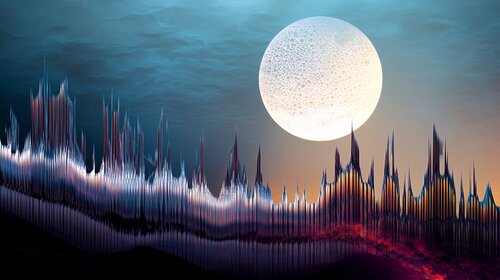 Celestial Cerulean Crescendo von Paul David Groocock, Digital kaufen auf Singulart