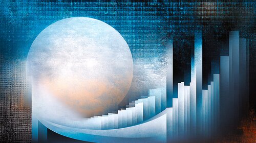 Puce Planetary Pathways von Paul David Groocock, Digital kaufen auf Singulart