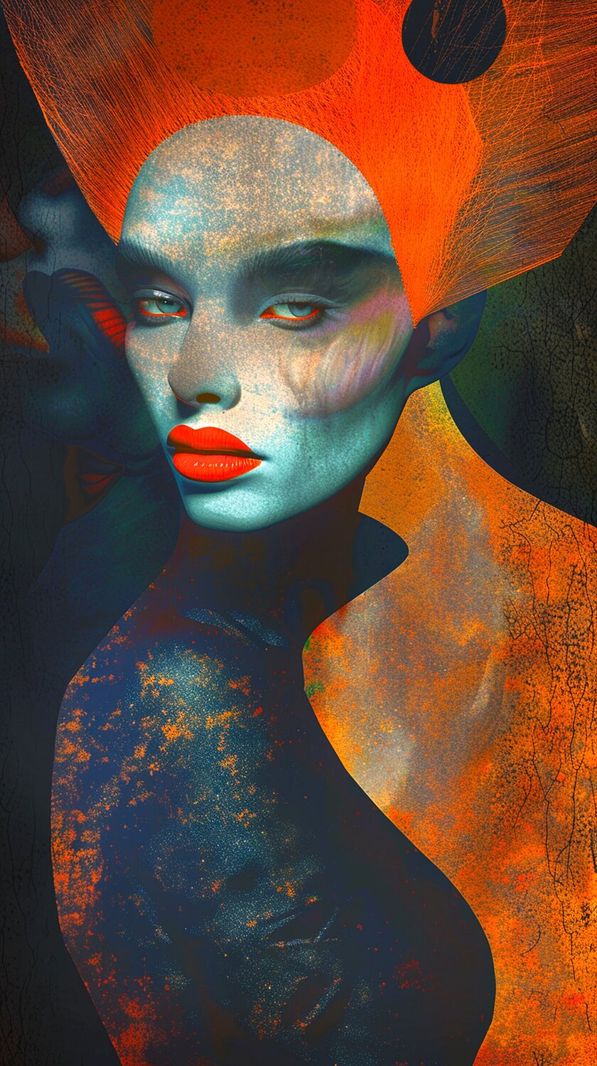 Transcendent Echoes of Femininity Abstract Artworks Paul David Groocock Digital zu verkaufen