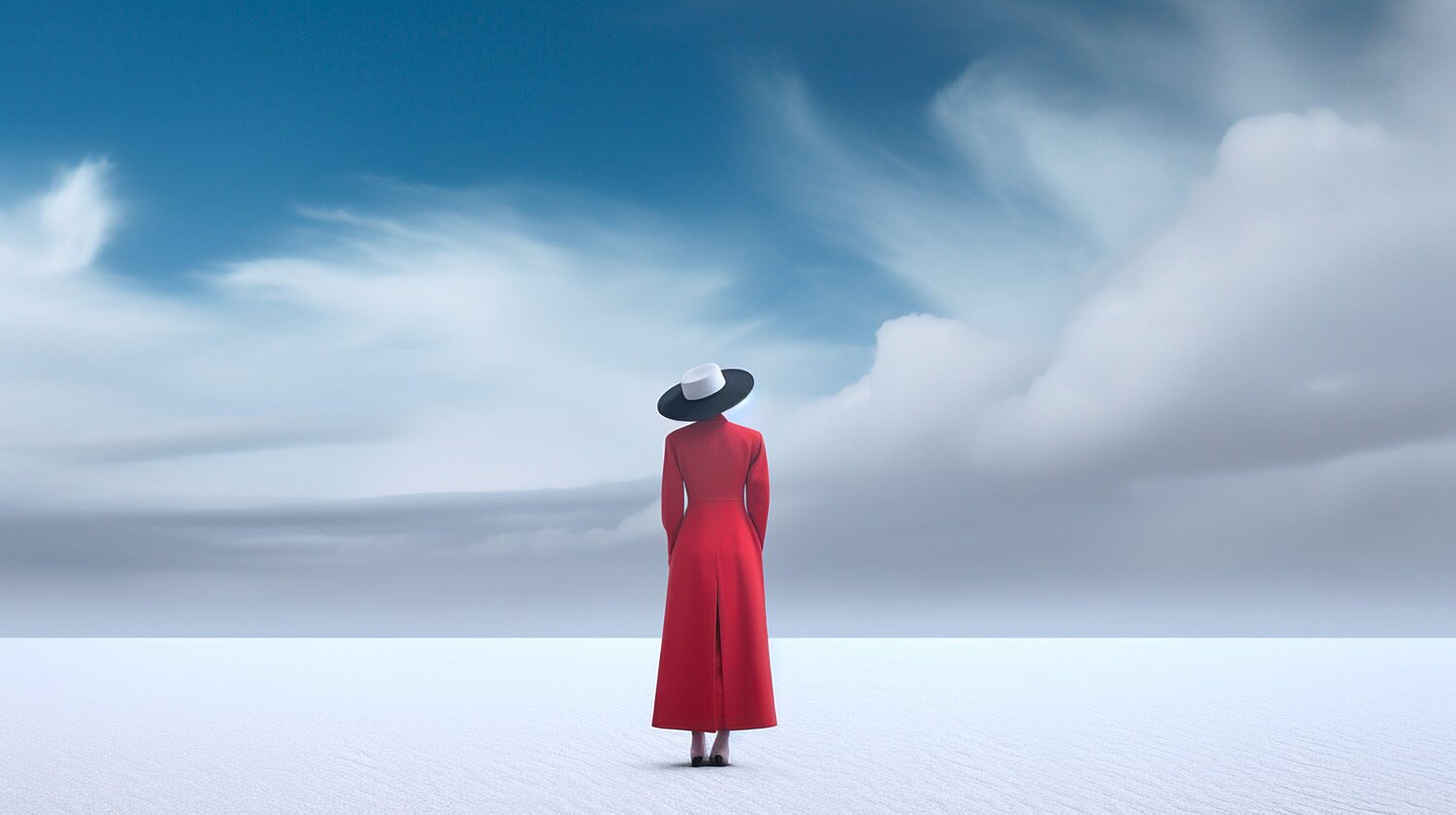 Ethereal Worlds - The Lady in Red Coat Paul David Groocock Digital zu verkaufen