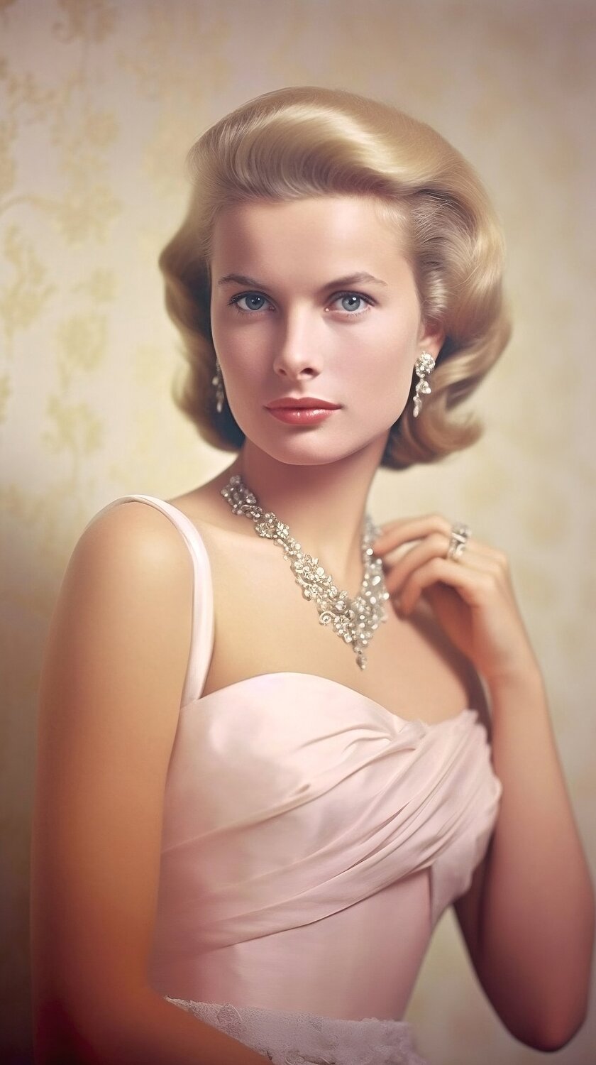 Sophisticated British Portraiture - Permanent Gallery - Grace Kelly Paul David Groocock Digital zu verkaufen