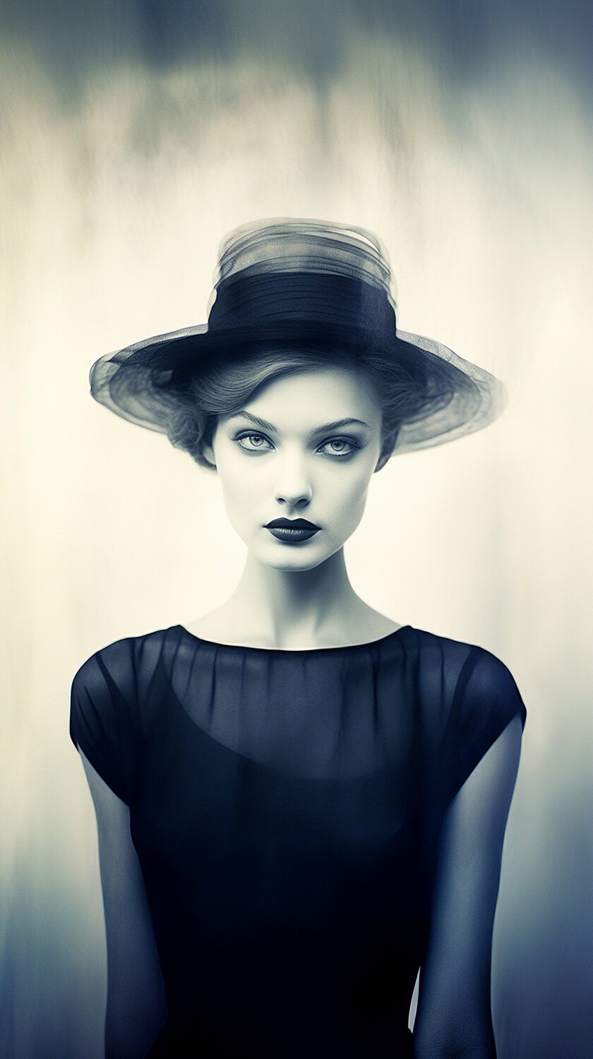 Black and White Photo Realistic Generative Portraiture - Lola Paul David Groocock