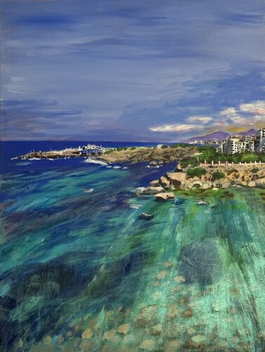 Mediterranean Aquamarine 1 von Susan Tye, Malerei kaufen auf Singulart