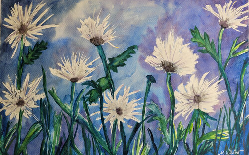 Blüten 1 van Margitta Weber, Werk op papier te koop op Singulart