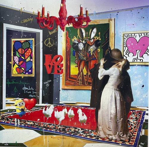 Kiss me van Renè, Afdruk te koop op Singulart