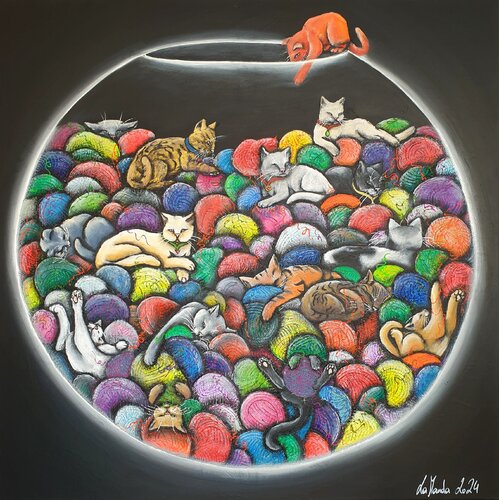 Vacancy - Room for more by La Manda Luminescent, Painting for Sale on Singulart