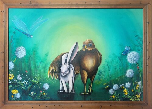 Listen closely par La Manda Luminescent, Peinture en vente sur Singulart