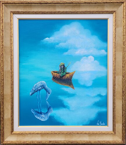 The empty Boat by La Manda Luminescent, Painting for Sale on Singulart