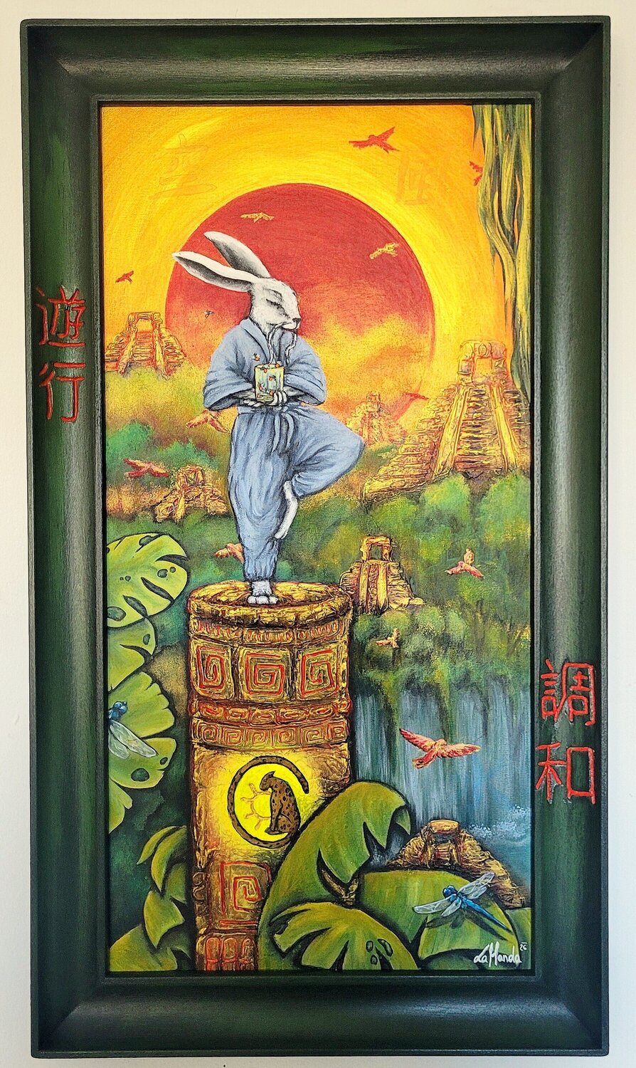 Cultural Balance La Manda Luminescent Originalgemälde zu verkaufen