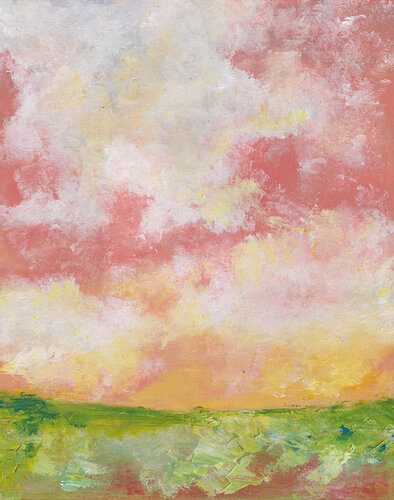 Pink Clouds van Geanina Cernica, Schilderij te koop op Singulart