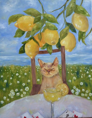 Limoncello Time by Geanina Cernica, Painting for Sale on Singulart