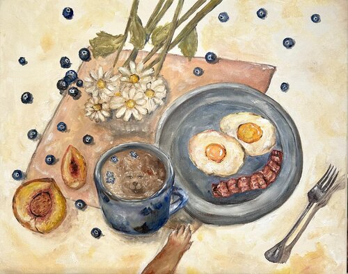 Breakfast Time von Geanina Cernica, Malerei kaufen auf Singulart