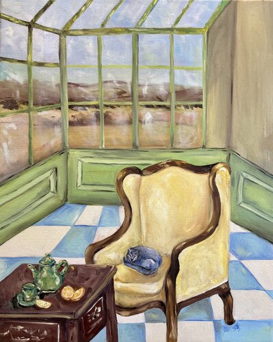 Sunbathing van Geanina Cernica, Schilderij te koop op Singulart