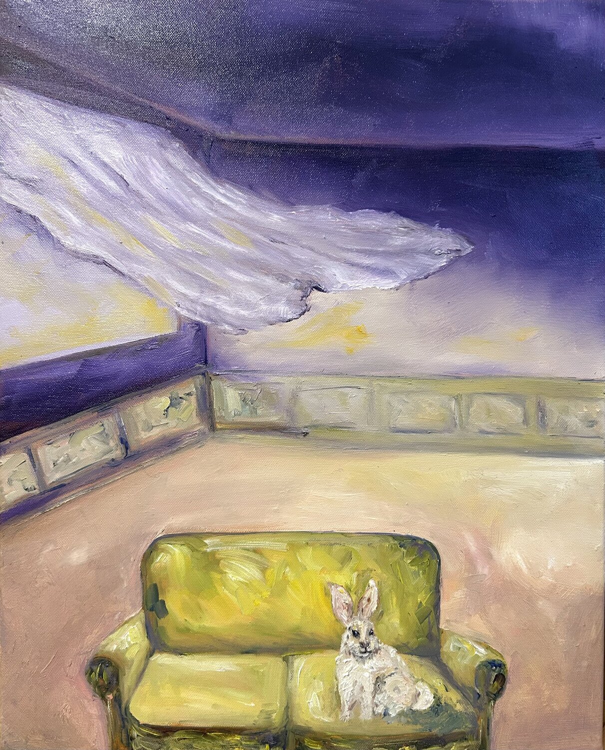 Is that…a hare on the couch? Geanina Cernica