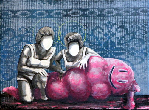 Ein Freund für alle Fälle van Matthias Lück, Schilderij te koop op Singulart