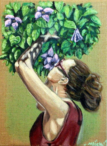 Meine liebste Blume! di Matthias Lück, Pittura in vendita su Singulart