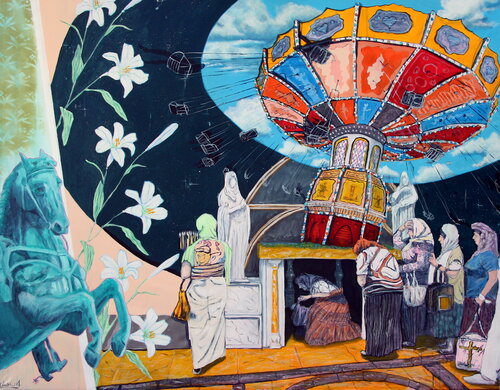 Rummel bleibt Rummel by Matthias Lück, Painting for Sale on Singulart