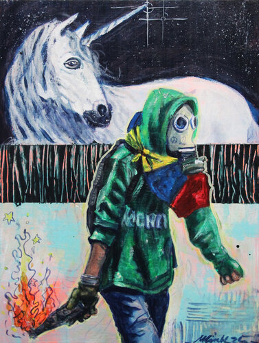 Mit Pferden Tanzen! by Matthias Lück, Painting for Sale on Singulart