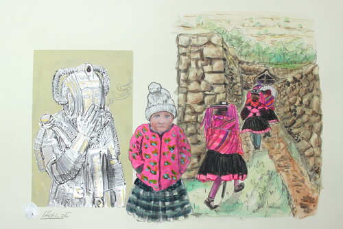 Rauchende Maschinen di Matthias Lück, Opera su carta in vendita su Singulart