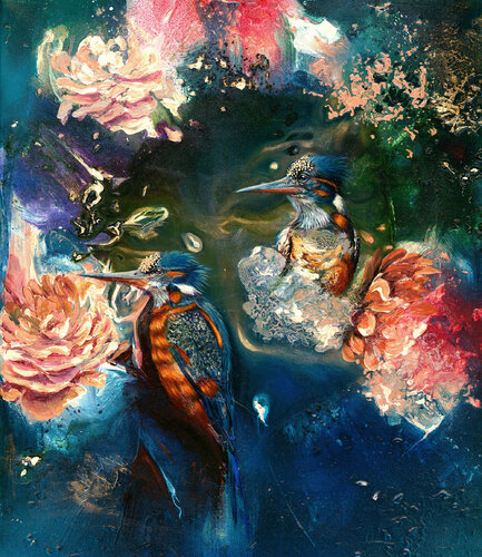 Ruffle The Feathers di Olga Zadoroznaja, Pittura in vendita su Singulart