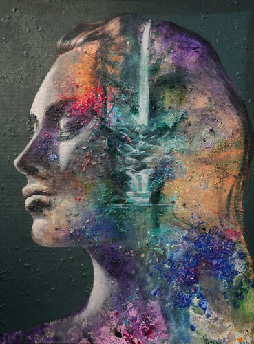 A Quiet Dreamer di Olga Zadoroznaja, Pittura in vendita su Singulart