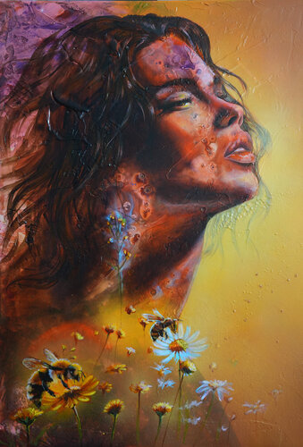 Song Of Life di Olga Zadoroznaja, Pittura in vendita su Singulart