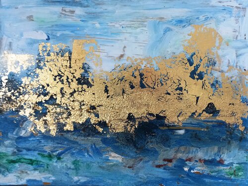 Golden Dreams (O1180) van Dieter Becker, Schilderij te koop op Singulart
