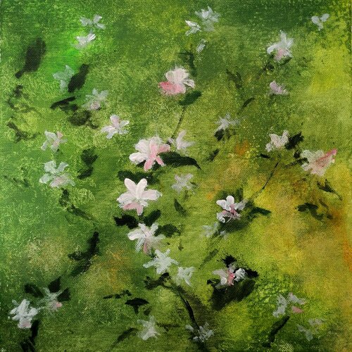 Apfelblüten (L0951) von Dieter Becker, Malerei kaufen auf Singulart