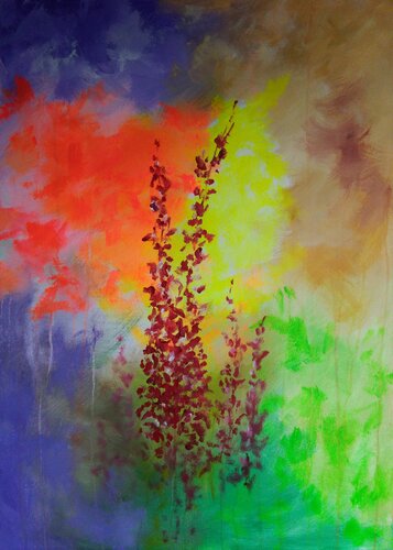 Farbexplosion (I0809) van Dieter Becker, Schilderij te koop op Singulart