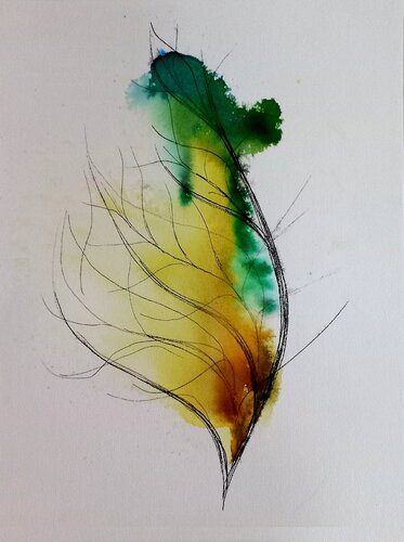 Spüre die Natur (N1138) van Dieter Becker, Schilderij te koop op Singulart