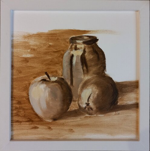 Stilleben mit Äpfeln (N1131) di Dieter Becker, Pittura in vendita su Singulart