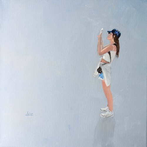 Die Bloggerin (N1072) de Dieter Becker, Pintura a la venta en Singulart