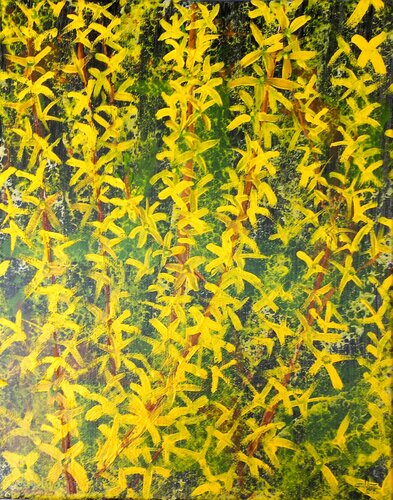 Forsythien (154) von Dieter Becker, Malerei kaufen auf Singulart